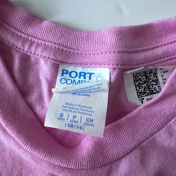 Port Authority Girls Pink Soccer T-Shirt - Size Small - Picture 3 of 3